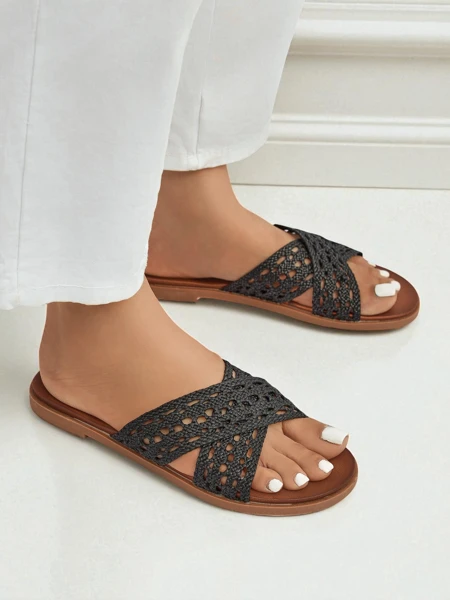 Royalfashion Dámske šľapky na plochej podrážke Ella Brooke