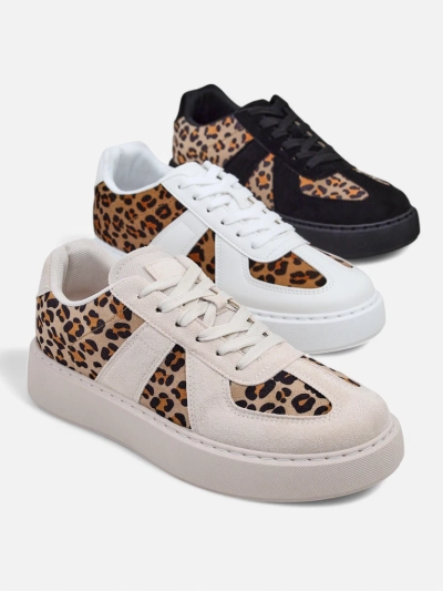 Royalfashion Dámske športové tenisky s leopardím vzorom Big Cat