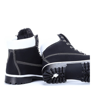 Čierne zateplené topánky Sabina - Obuv