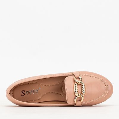 Ružové dámske mokasíny z ekokože Zolli- Shoes
