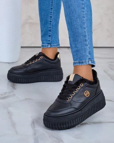 Royalfashion Zateplené dámske tenisky s kožušinou Sofi