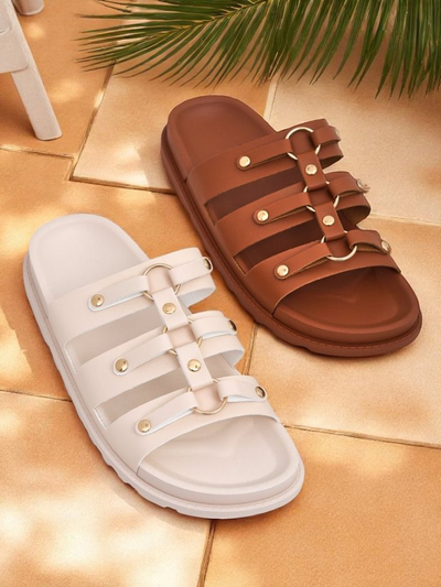 Royalfashion Ženski natikači s ploskim podplatom Aurelia Roma