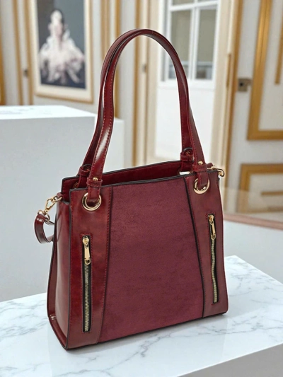 Ženska shopper torbica iz eko usnja Silent Raven