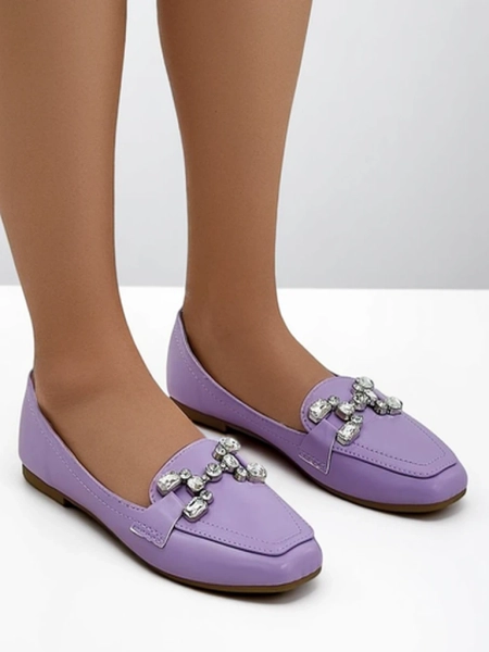 Royalfashion Dámske loafers s rhinestones Lecilla
