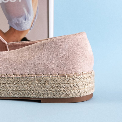 Béžové dámske espadrilky na platforme Melida - Topánky