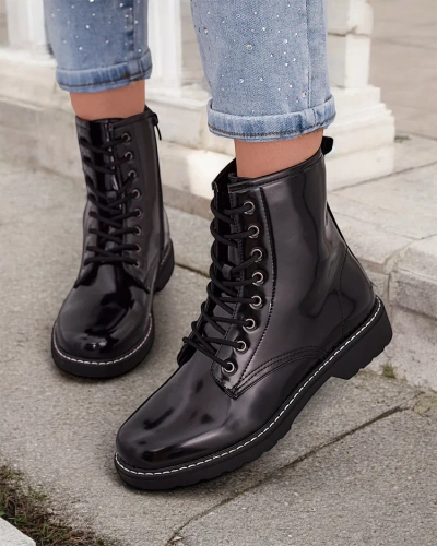 Royalfashion Dámske členkové topánky s šnurovaním Lacerro