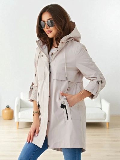 Royalfashion Dámska dlhá vetrovka