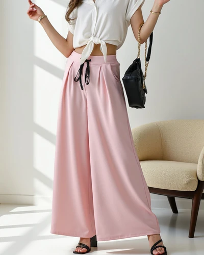 Royalfashion Široké dámske nohavice