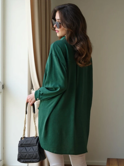 Royalfashion Dlhá oversized košeľa pre ženy