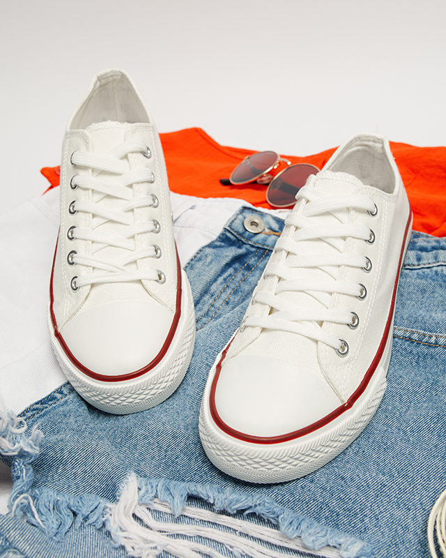 Dámske bielo-zelené tenisky Noenoes - Obuv