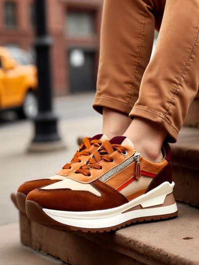 Royalfashion Dámske športové topánky s hidden wedge Bessase