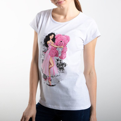 Bílé tričko s krátkým rukávem - Halenky 1