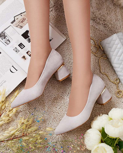 Royalfashion Dámske lodičky na nízkom podpätku Letrope