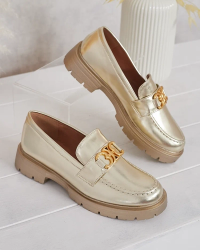 Zlati Mokasini Chloé Eleganten Ženski Stil