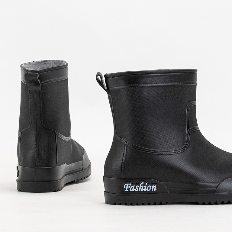 Matné čierne dámske čižmy do dažďa Aqapi - Obuv