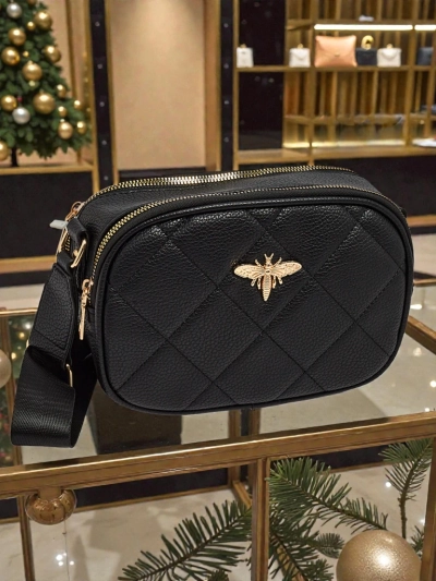 Prešita majhna ženska torbica iz eko usnja Connere