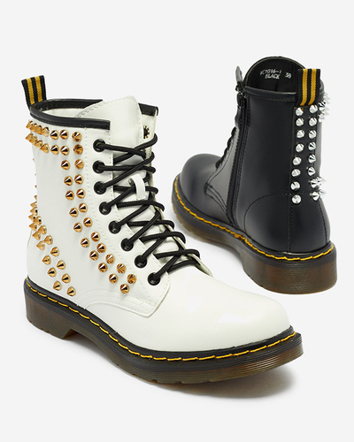 Pracovné dámske čižmy s čiernymi cvokmi Operias - Obuv