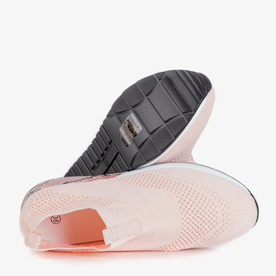 Svetloružový dámsky návlek na športovú obuv Bindina - Obuv