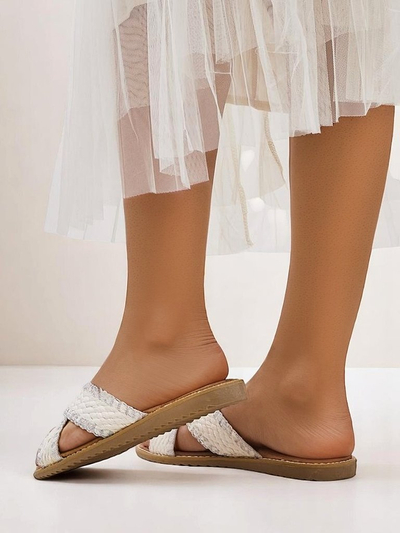 Royalfashion Dámske sandále s tkanými popruhmi Bornes