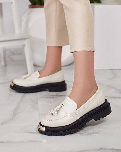 Royalfashion Dámske mokasíny so strapcami Fresosne