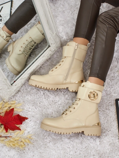 Ženski delavski škornji z okraski Lorice