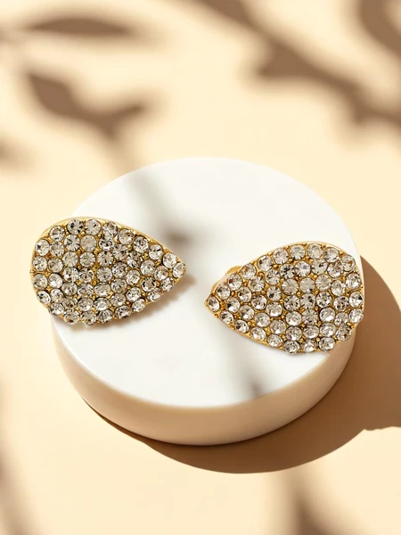 Royalfashion Dámske klipové náušnice so zirkónmi