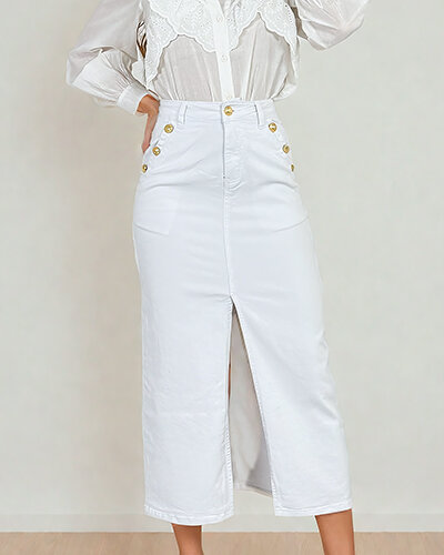 Royalfashion Džínsová dámska sukňa