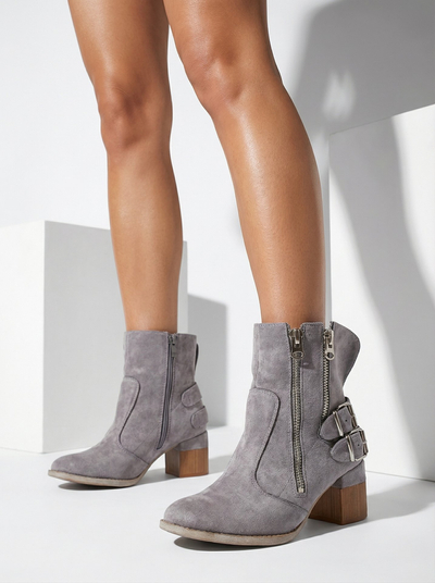 Royalfashion Zdobené čižmy na podpätku Zerta