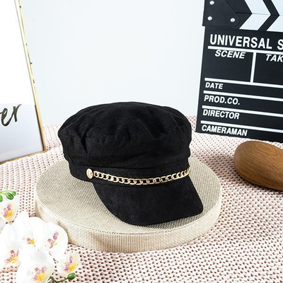Dámska čierna baretka so šiltom - Čiapky