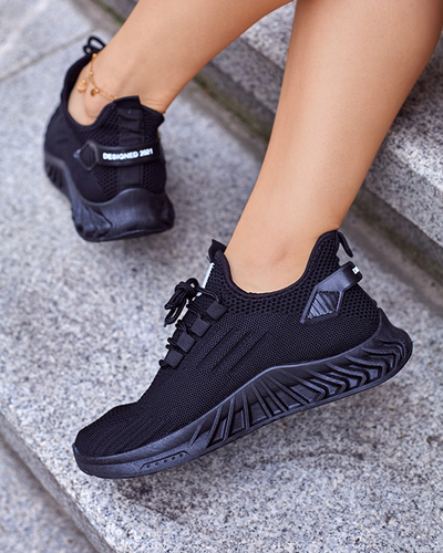 Royalfashion Dámska látková športová obuv v čiernej farbe Ltoti