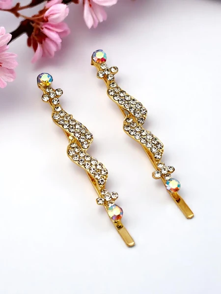 Royalfashion Sponky do vlasov s kryštálmi Crystal Glow