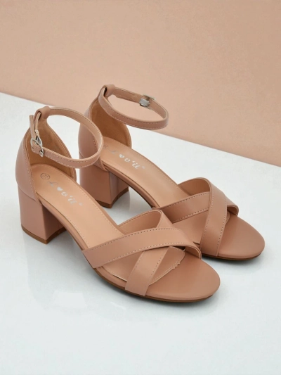 Royalfashion Dámske sandále s nízkym blokovým opätkom Eleganza Strap