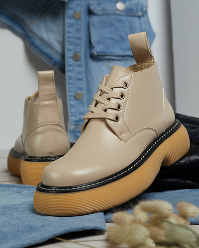 Dámske čižmy v béžovej farbe Tarraf- Footwear