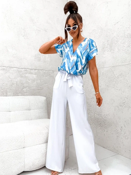 Royalfashion Dlhý dámsky overal s potlačou