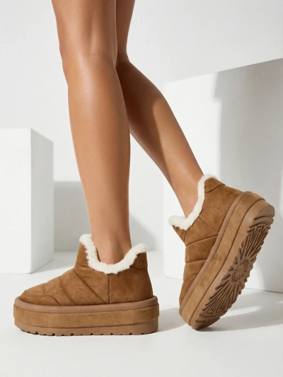 Royalfashion Dámske krátke čižmy Zoeno a'la snow boots