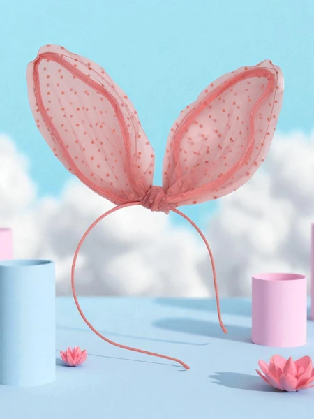 Royalfashion Otroški naglavni trak za lase z zajčjimi ušesi