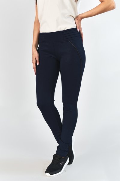 Tmavomodré trenírky s ozdobnými zipsami - Oblečenie