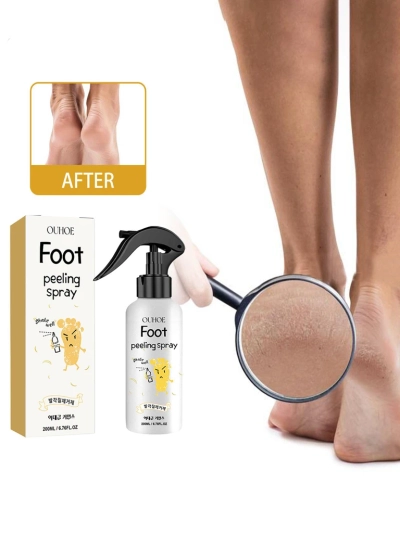 Sprej na chodidlá a päty s peelingovým účinkom