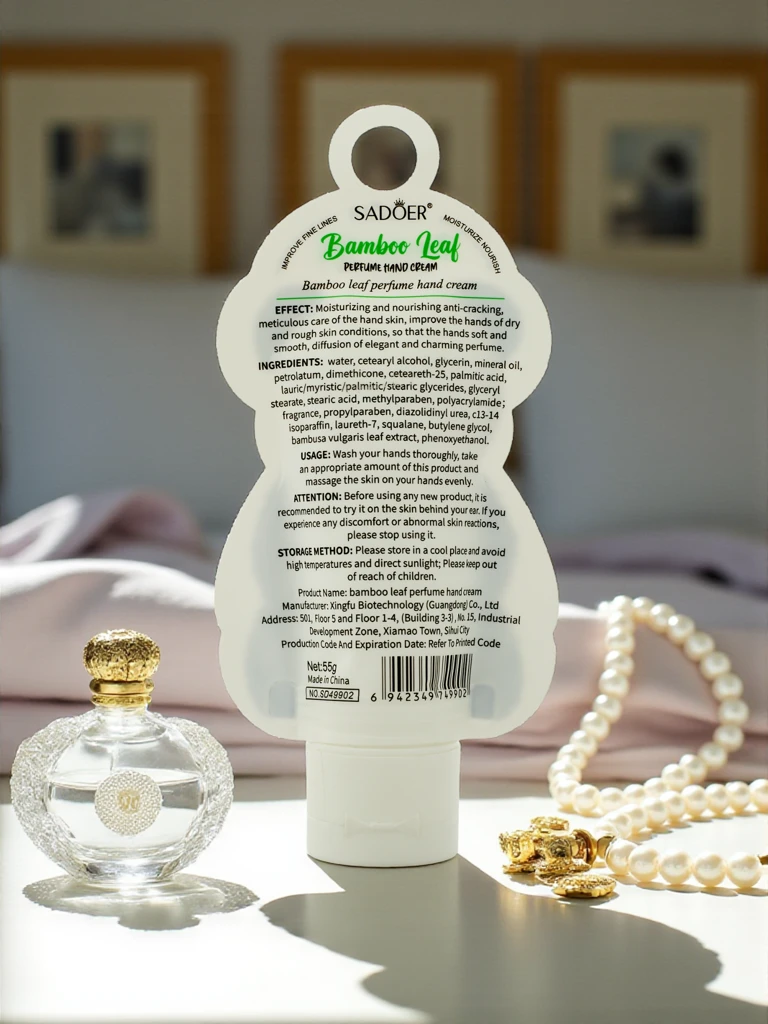 Sadoer Bamboo Leaf krema za roke 50 ml v embalaži Panda – Aurelia Edition