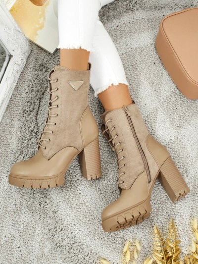 Ženski gležnarji iz eko semiša s peto Event Bramble