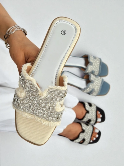 Royalfashion Dámske sandále s kamienkami CrystalEase