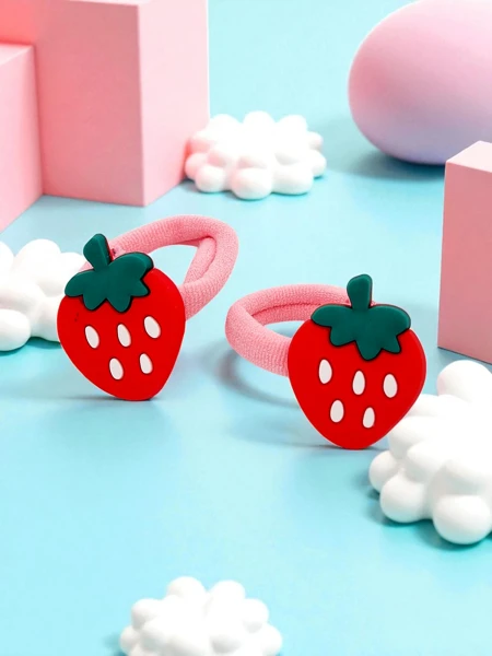 Royalfashion Gumičky do vlasov s motívom ovocia Fruity Bloom