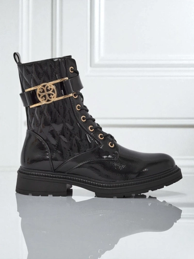 Prešite ženske gležnarje iz ekološkega lakastega usnja Opal Verge