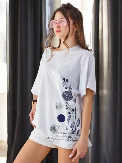Royalfashion Dámske bavlnené tričko s potlačou