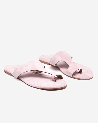 OUTLET Violet eco semišové dámske papuče Ekua- Obuv