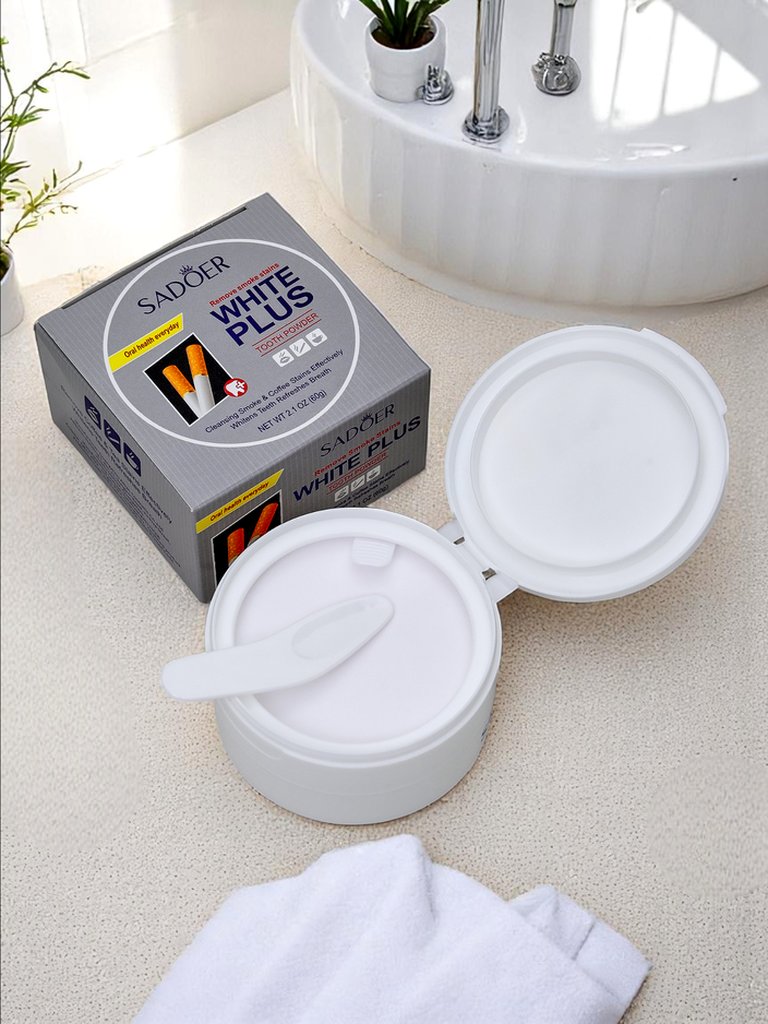 Sadoer Bieliaci zubný prášok na odstraňovanie tabakových škvŕn