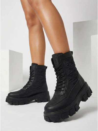 Eko usnjeni ženski gležnarji s vezalkami Solvi