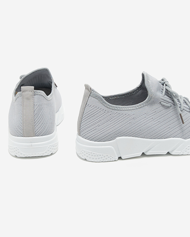 OUTLET Svetlosivá pánska látková športová obuv Apoko- Obuv