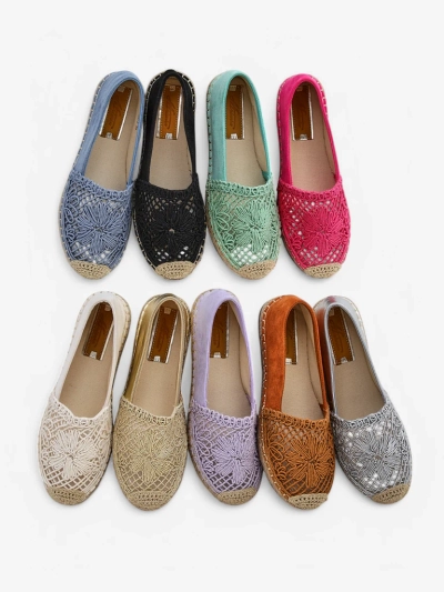 Royalfashion Dámske perforované espadrilky Verela