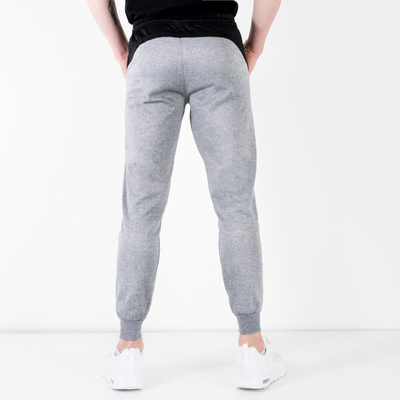 Pánske šedé tepláky - Oblečenie